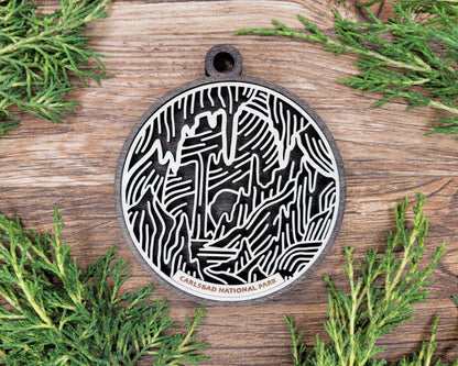 Carlsbad National Park Line Art Ornament
