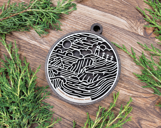 Channel Islands National Park Line Art Ornament