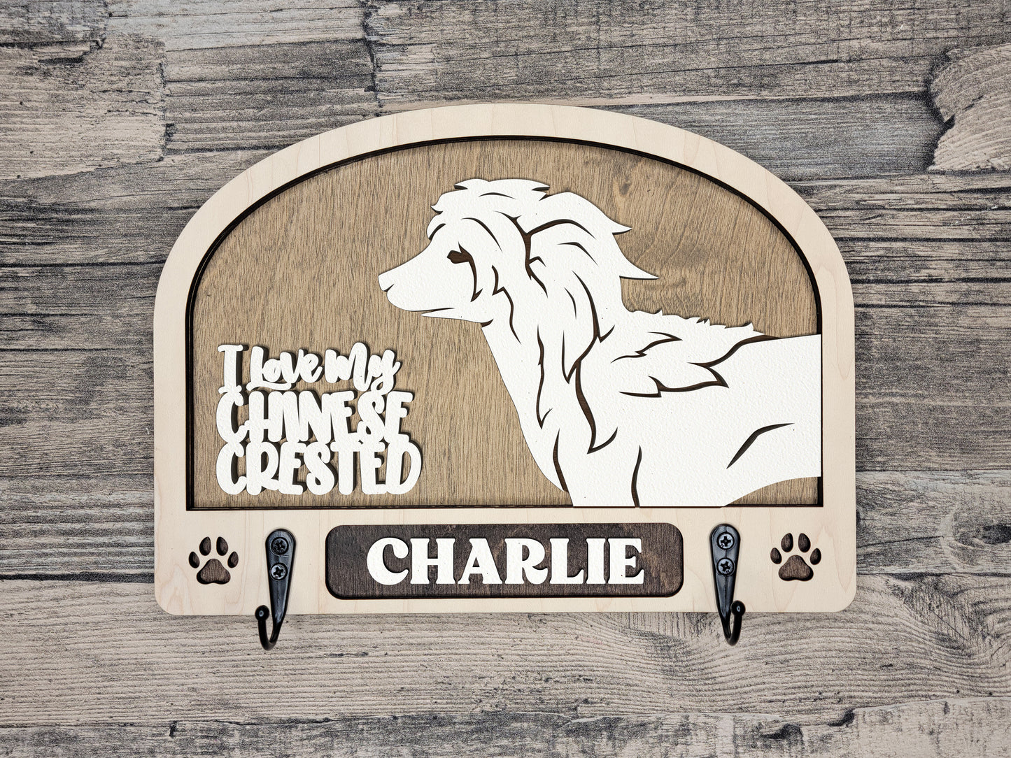 Chinese Crested Leash Holder