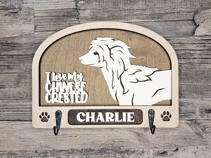 Chinese Crested Leash Holder