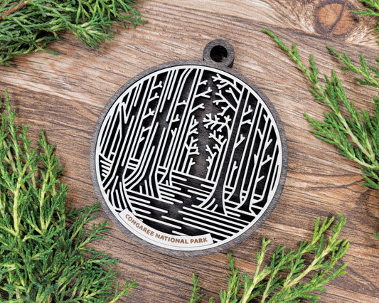 Congaree National Park Line Art Ornament