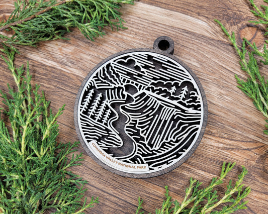 Cuyahoga Valley National Park Line Art Ornament