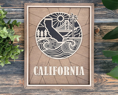 California State Heritage Frame Pop Sign