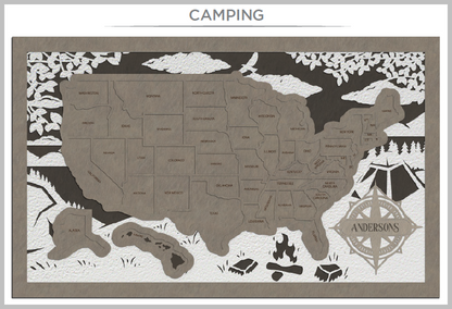 Travel Tracking Map