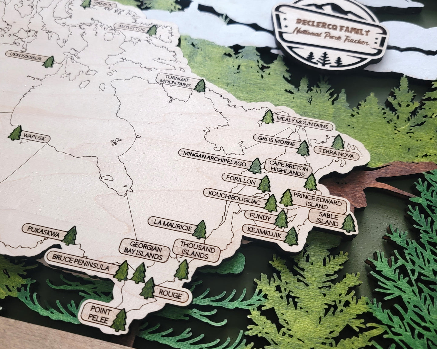 Canada National Parks Travel Map