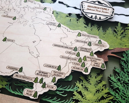 Canada National Parks Travel Map