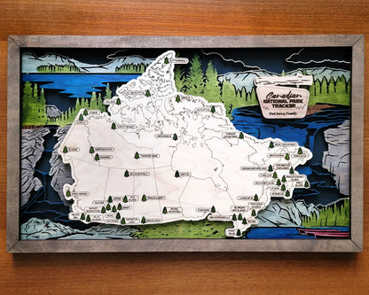 Canada National Parks Travel Map