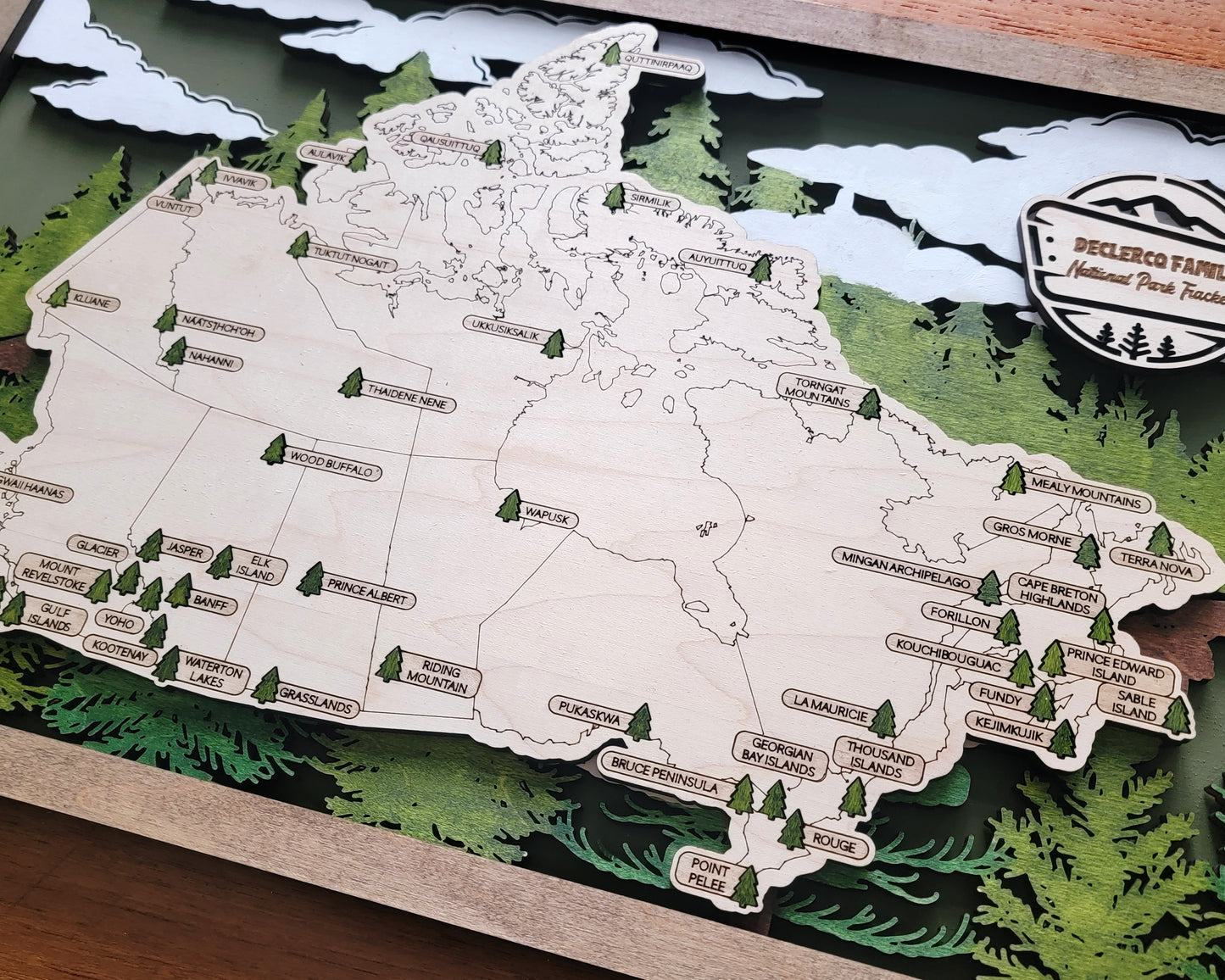 Canada National Parks Travel Map
