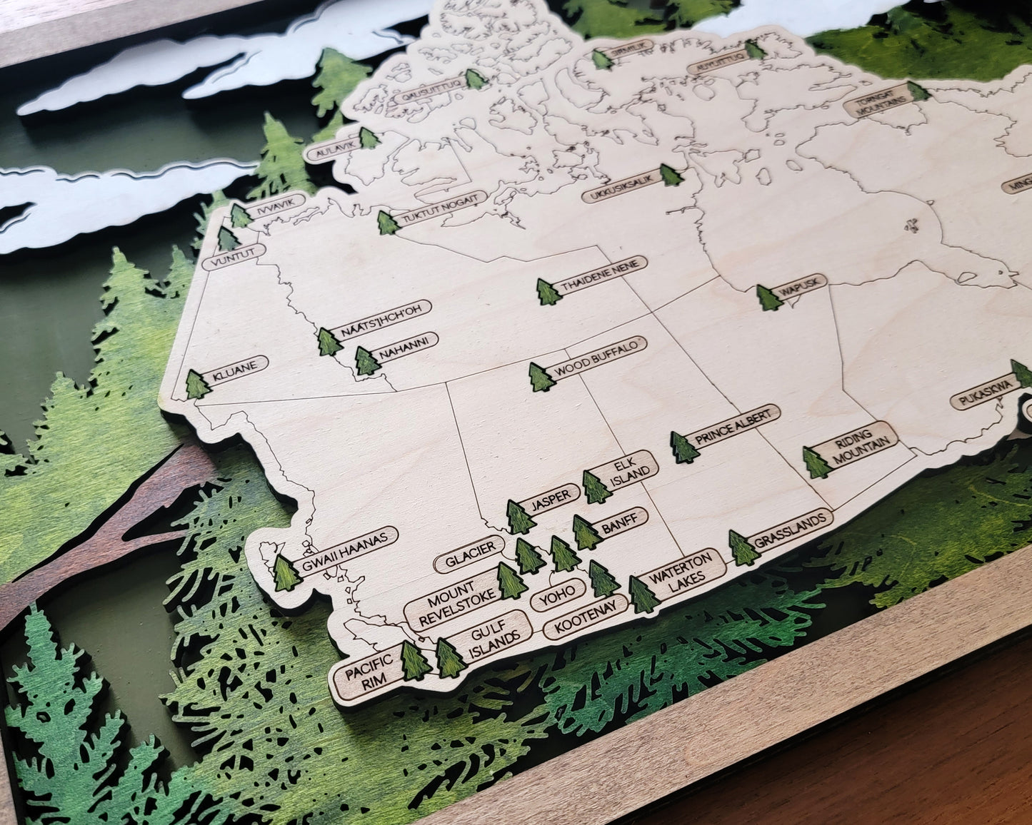 Canada National Parks Travel Map