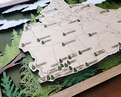 Canada National Parks Travel Map