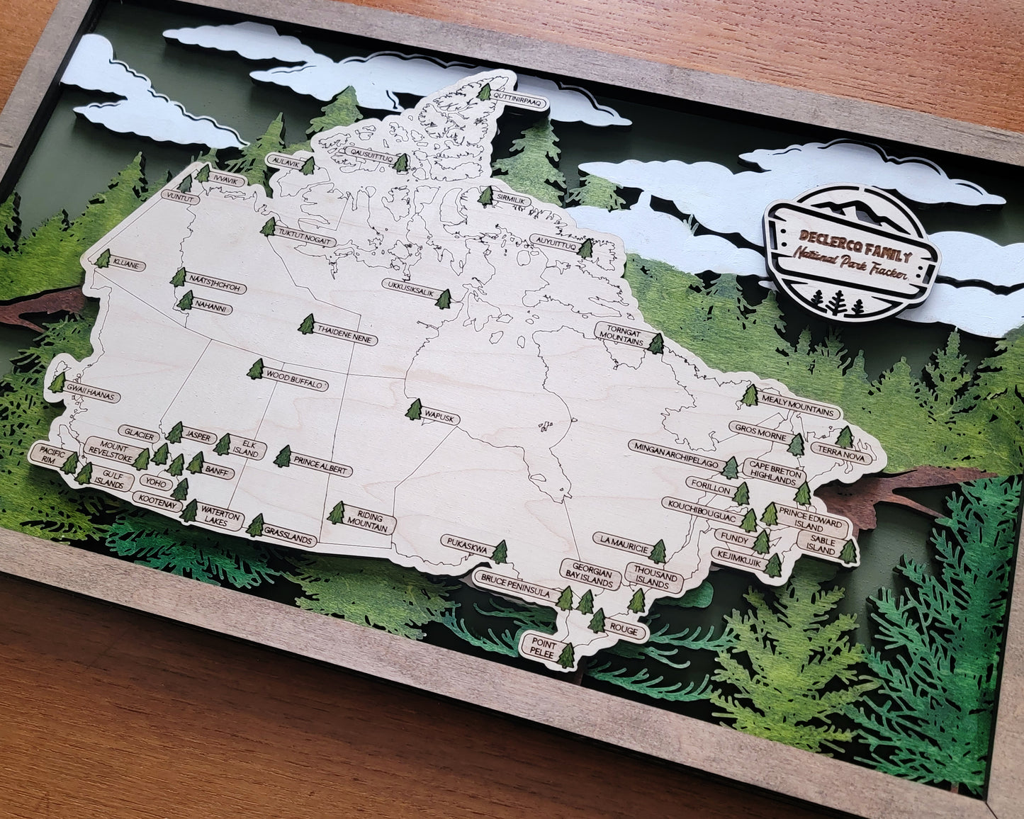Canada National Parks Travel Map