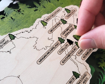 Canada National Parks Travel Map