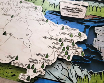 Canada National Parks Travel Map