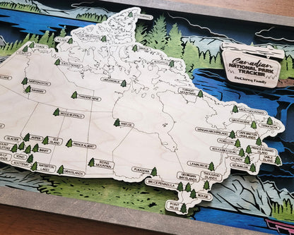 Canada National Parks Travel Map