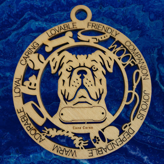 Cane Corso (Natural) Dog Ornament