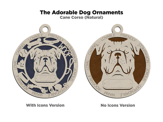 Cane Corso (Natural) Dog Ornament (44)