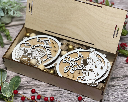 Classic Christmas Carols Ornament Box