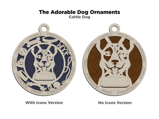 Cattle Dog (Blue Healer) Dog Ornament (47)