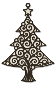 Christmas Tree 1 Ornamental Outline Ornament