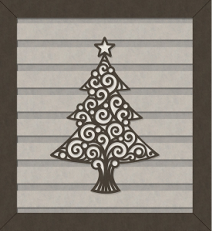 Christmas Tree 1 Ornamental Outline Frame