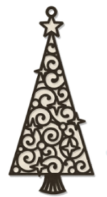 Christmas Tree 2 Ornamental Outline Ornament