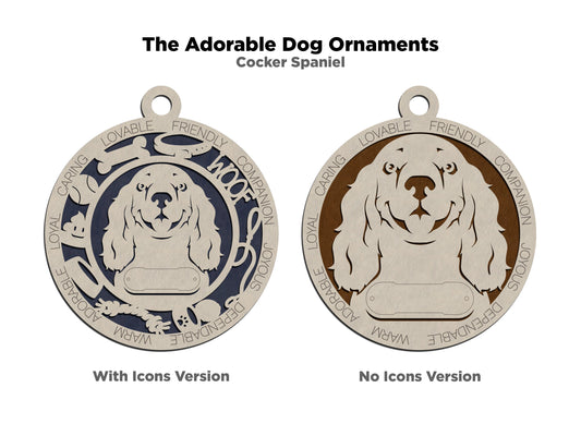 Cocker Spaniel Dog Ornament (55)
