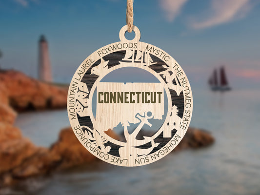 Connecticut State Ornament (07)