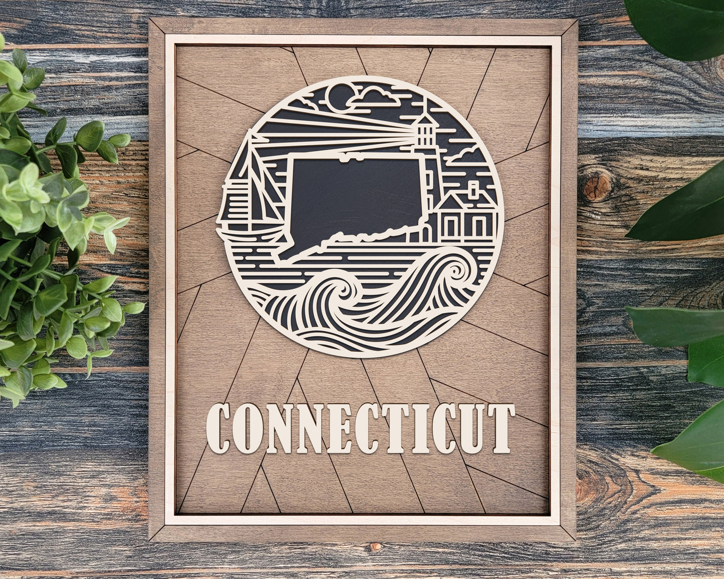Connecticut State Heritage Frame Sign