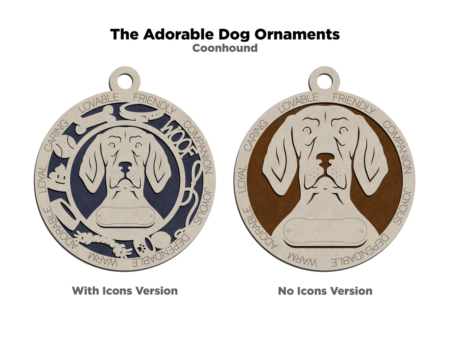Coonhound Dog Ornament