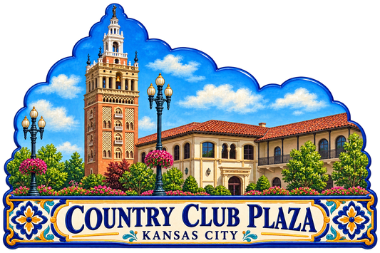 Country Club Plaza Magnet (Spanish Ceramic Tile Theme)