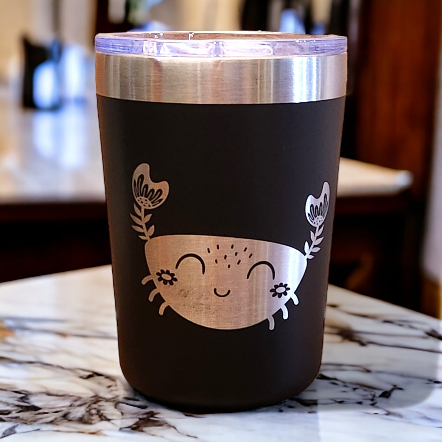 Engraved Crab Kids Mug