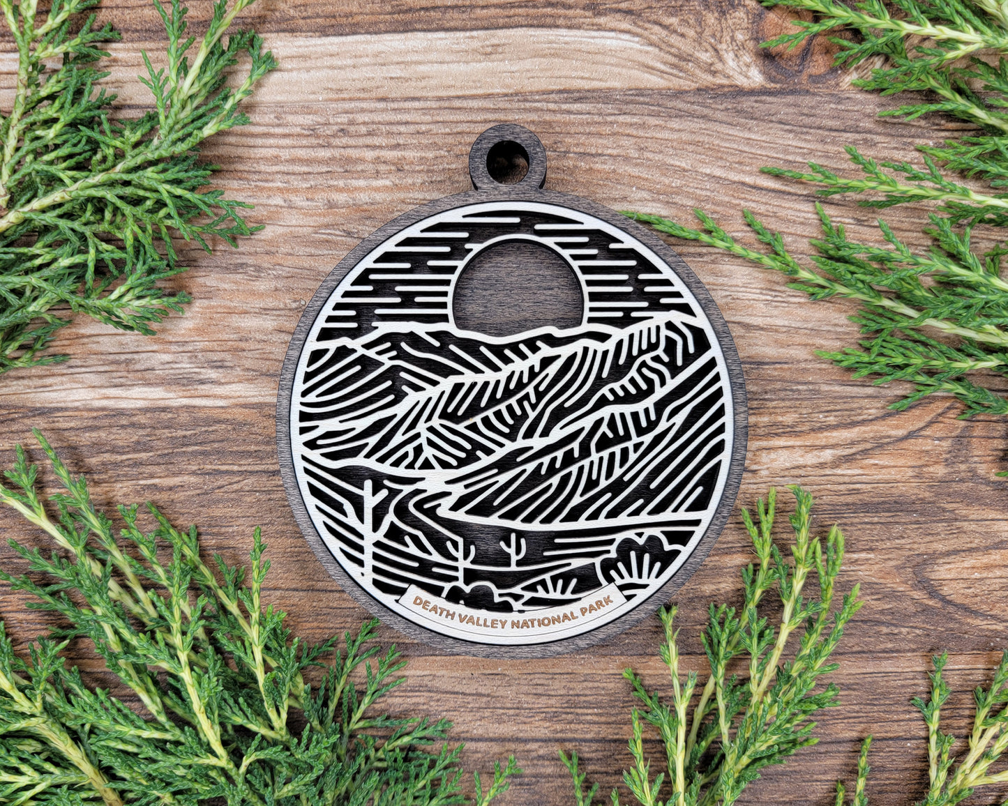 Death Valley National Park Line Art Ornament
