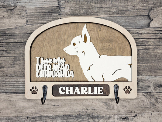 Deer Head Chihuahua Leash Holder (53)