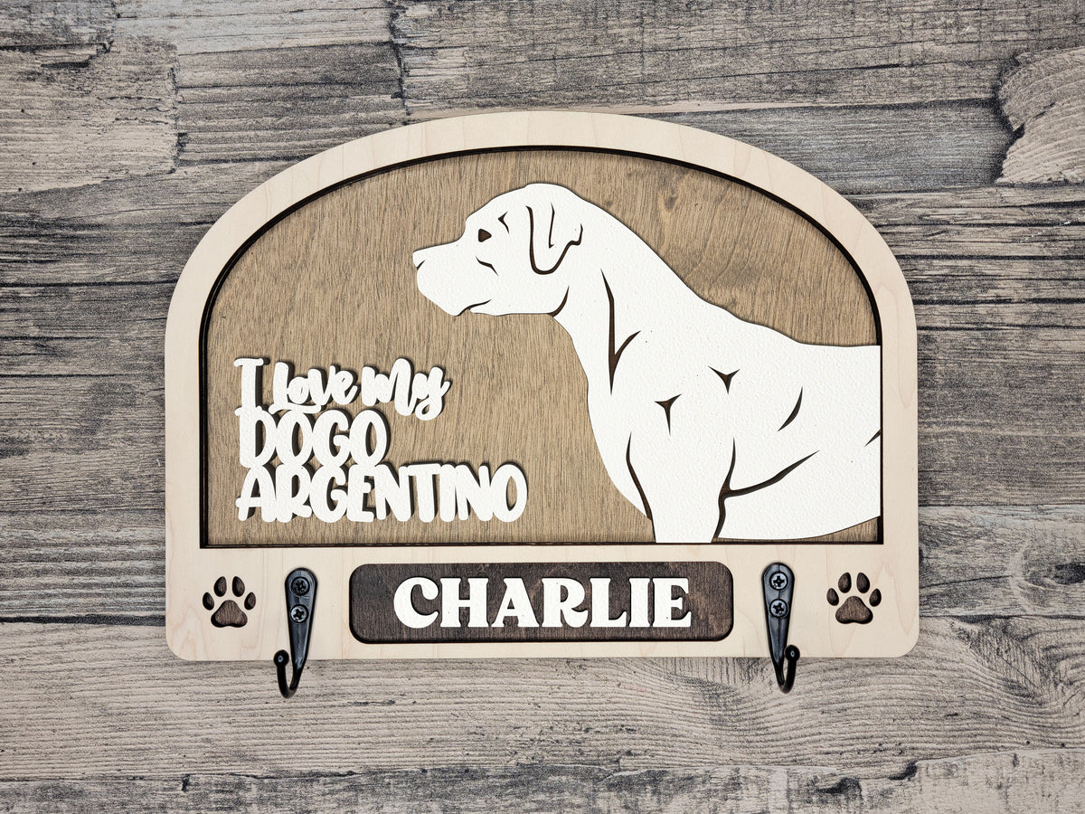 Dogo Argentino Leash Holder (Natural) (56)