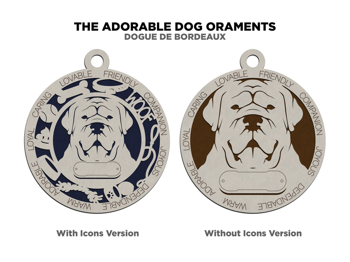Dogue de Bordeaux Dog Ornament (66)