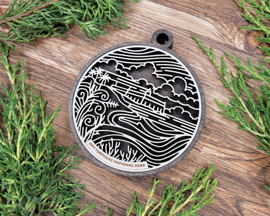 Dry Tortugas National Park Line Art Ornament