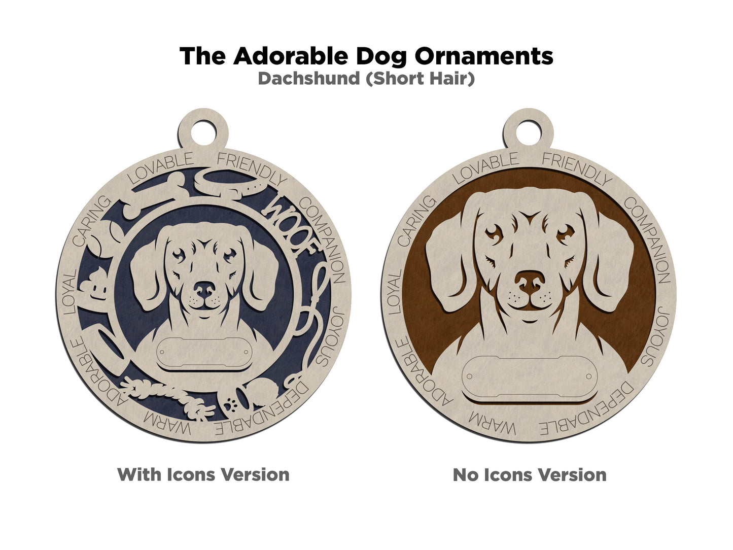 Dachsund Shorthair Dog Ornament