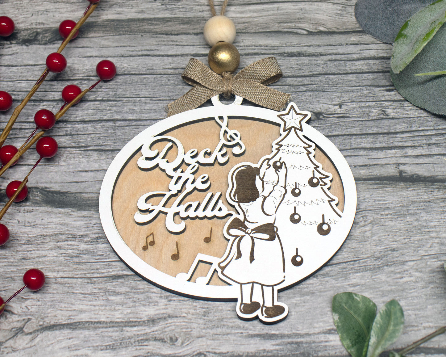 Deck the Halls Classic Christmas Carols Ornament