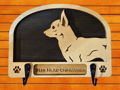 Deer Head Chihuahua Leash Holder