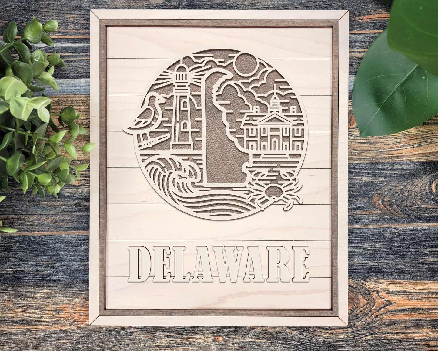 Delaware Heritage Frame Pop Sign