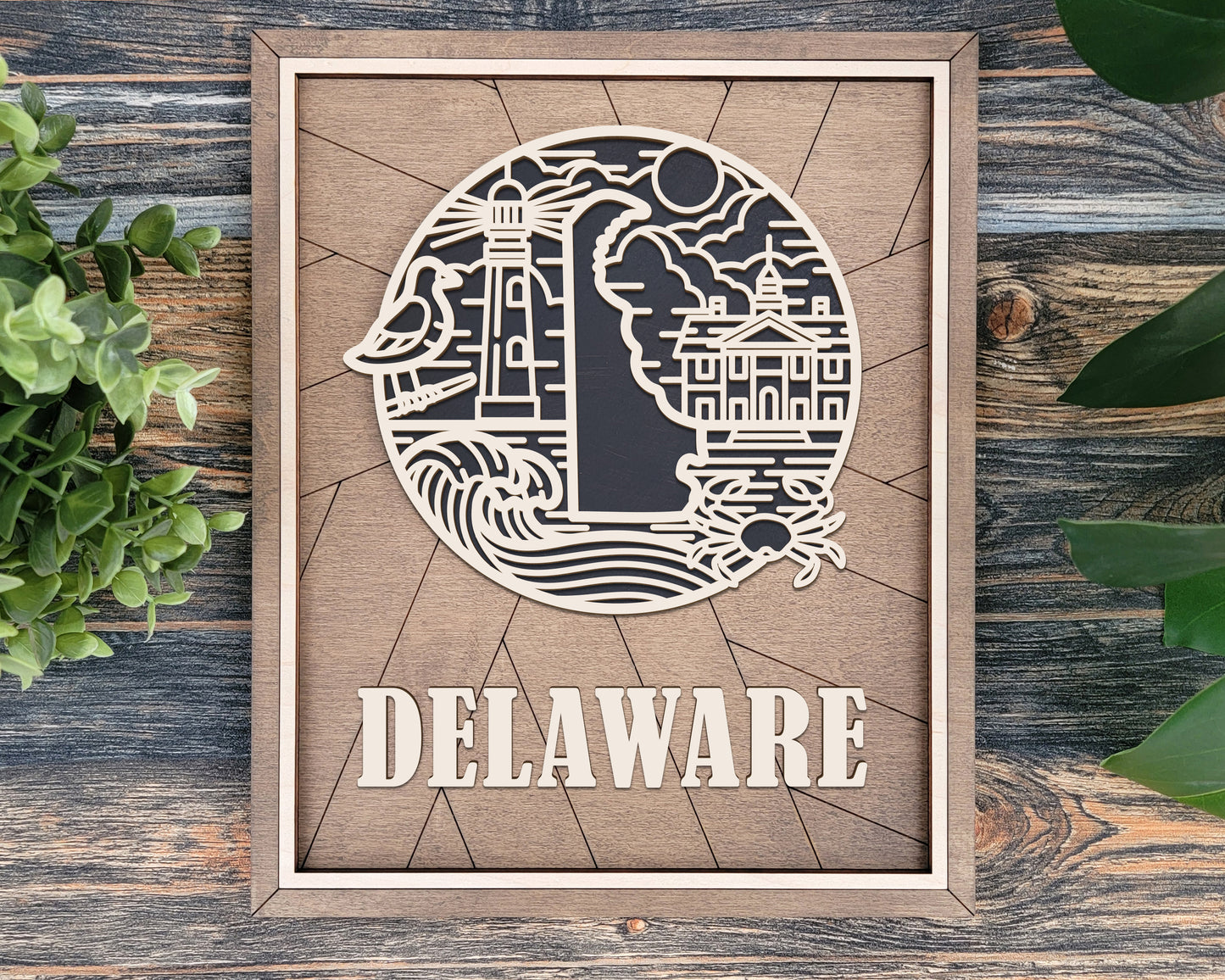 Delaware Heritage Frame Pop Sign