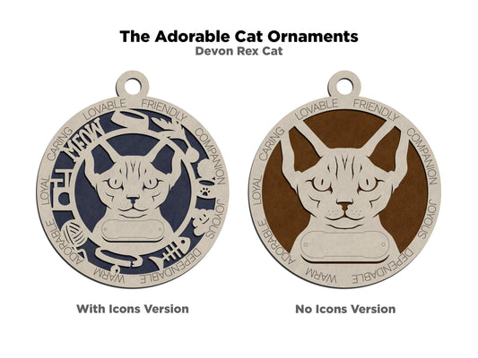 Devon Rex Cat Ornament