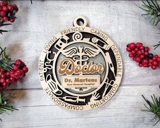 Doctor Ornament (Customizable)