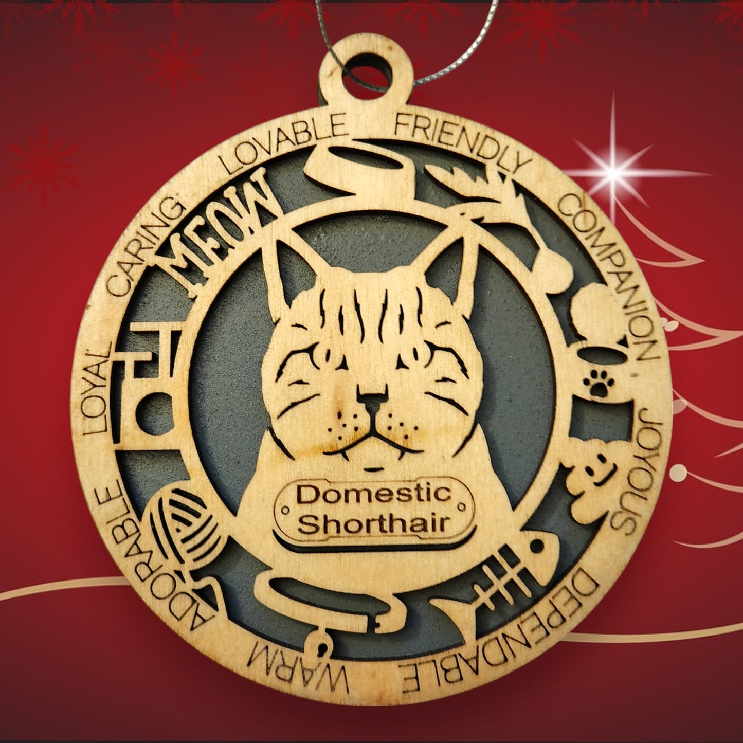 Domestic Shorthair Cat (With Icons)