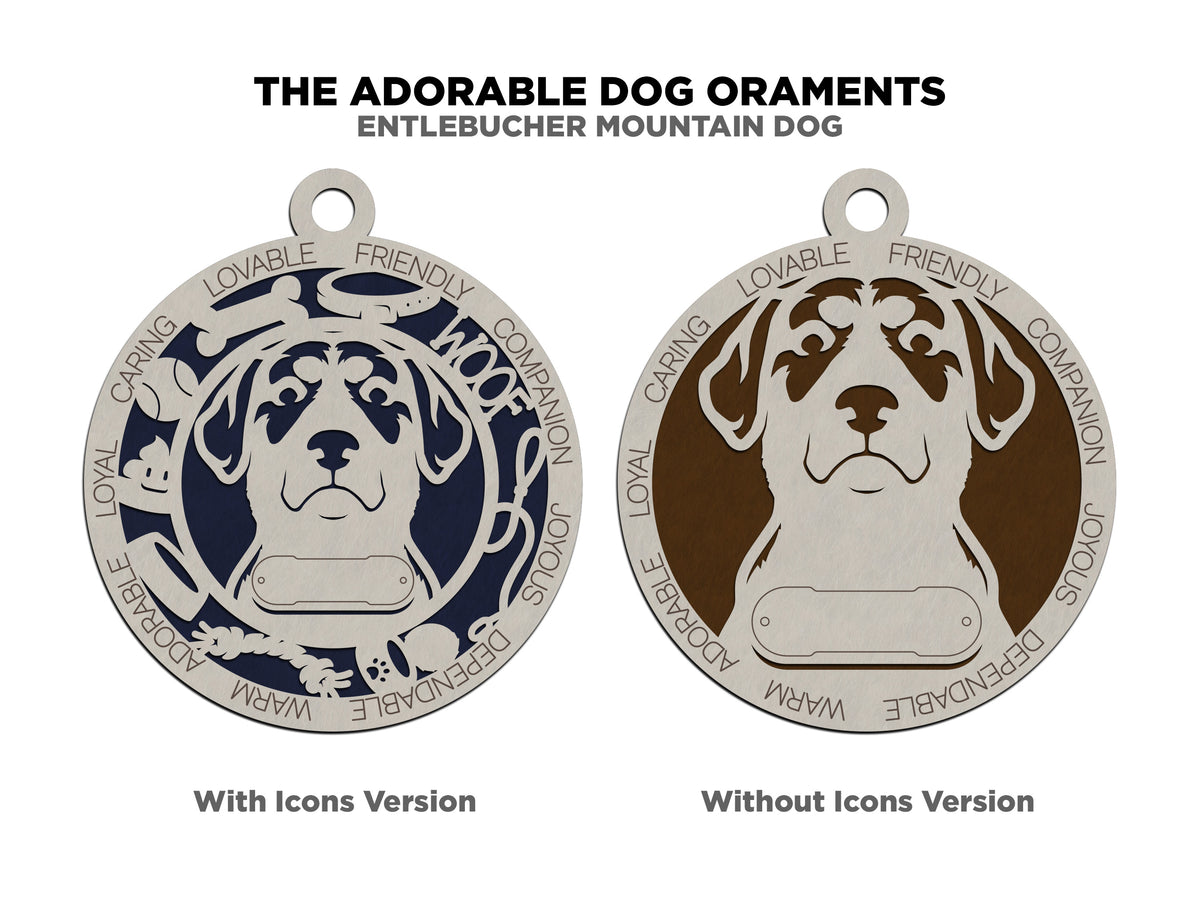 Entlebucher Mountain Dog Ornament (72)
