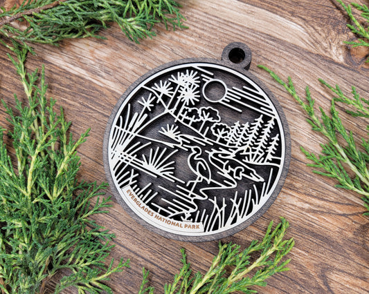 Everglades National Park Line Art Ornament