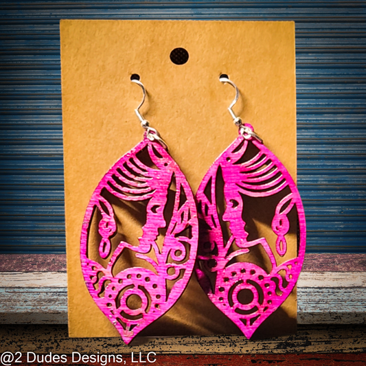 Pink Woman Earrings