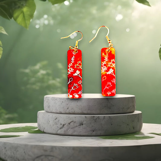 Multi-Color Flower Dangle Earrings