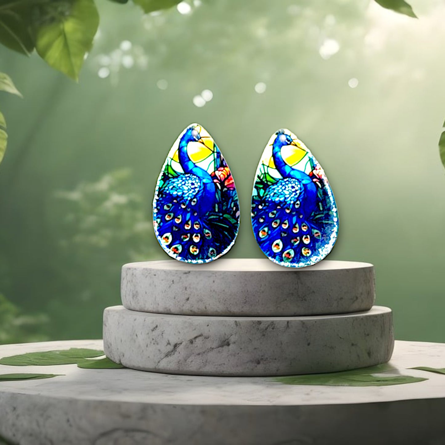 Peacock Earrings