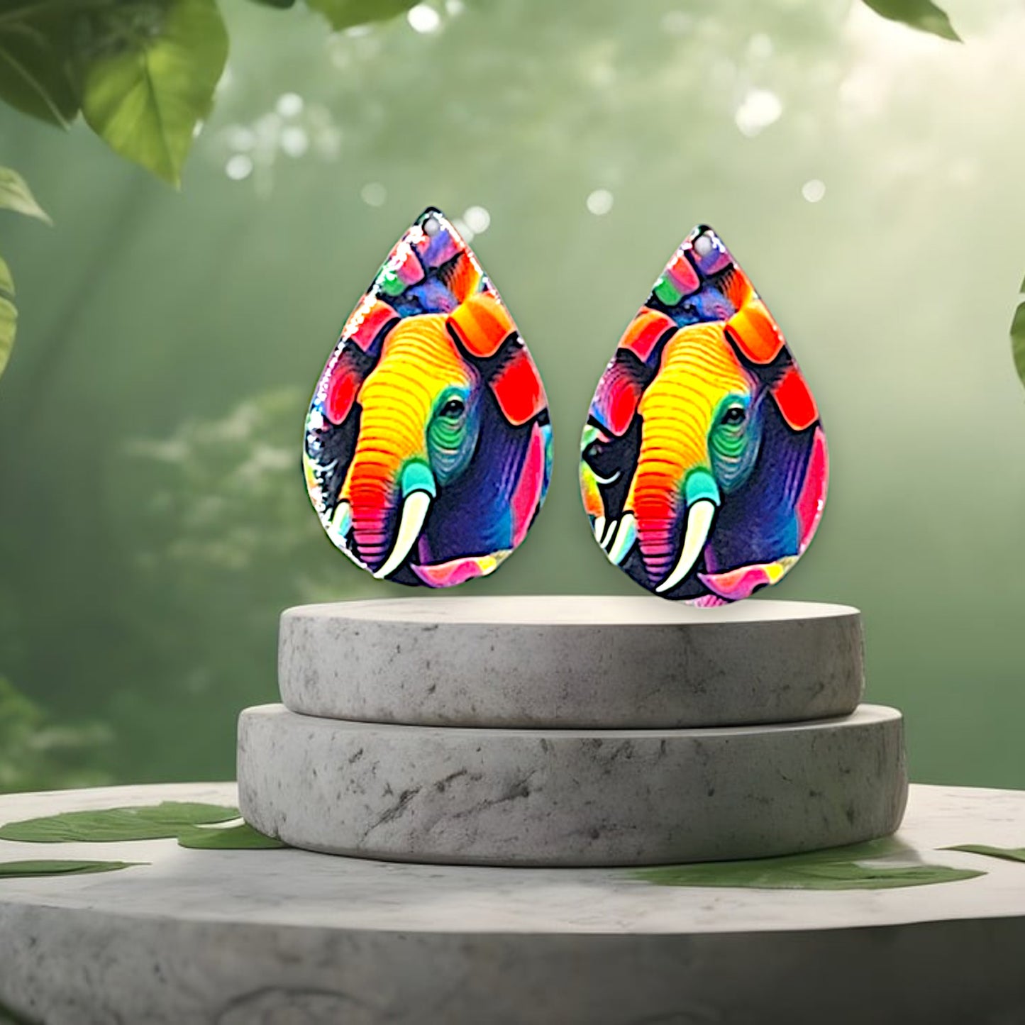 African Animal Earrings